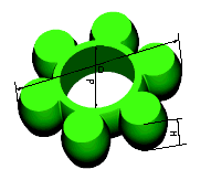 梅花型聯(lián)軸器彈性圈